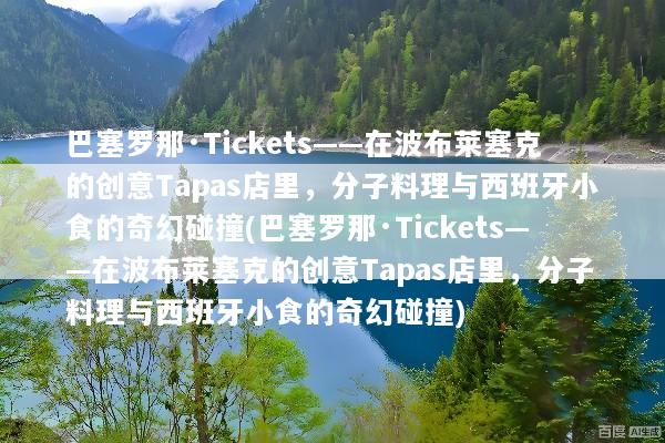 巴塞罗那·Tickets——在波布莱塞克的创意Tapas店里，分子料理与西班牙小食的奇幻碰撞(巴塞罗那·Tickets——在波布莱塞克的创意Tapas店里，分子料理与西班牙小食的奇幻碰撞)